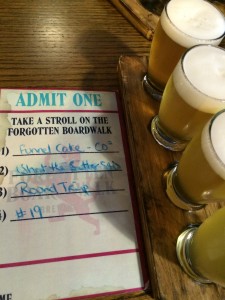 My List of Beers I tried at Forgotten Boardwalk Tap Room
